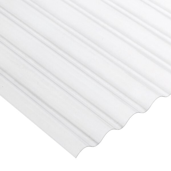 PVC Corrugated Roof Sheet Clear Light Weight 2745 x 755mm