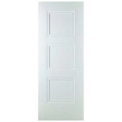 Amsterdam White Primed 3 Panel Interior Fire Door FD30 – All Sizes
