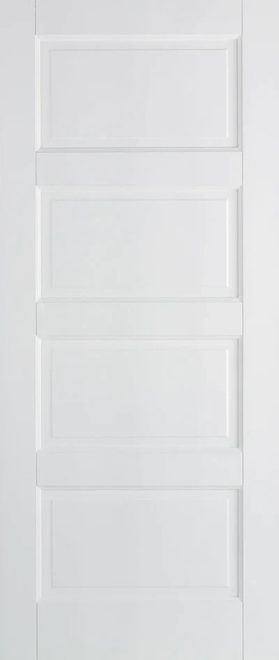 Contemporary White 4 Panel Interior Fire Door FD30 – All Sizes