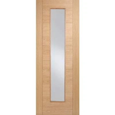 Oak Vancouver Long Light Pre-Finished Internal Fire Door FD30 – All Sizes