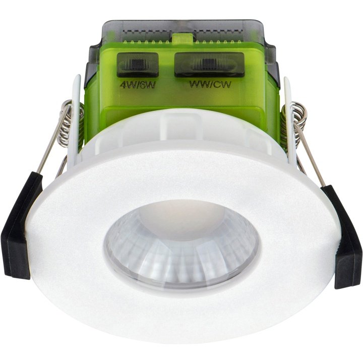 Luceco F Type MK2 Flat Fire Rated Downlight Dim2Warm 4/6W Selectable
