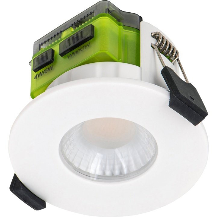 Luceco F Type MK2 Flat Fire Rated Downlight Dim2Warm 4/6W Selectable