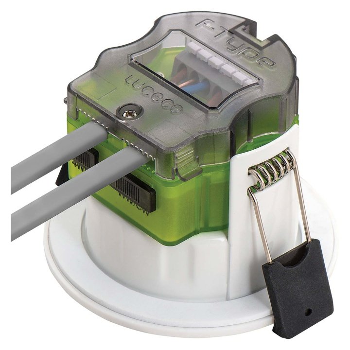 Luceco F Type MK2 Flat Fire Rated Downlight Dim2Warm 4/6W Selectable