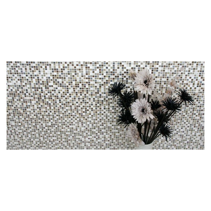 Athens Travertino Glass Mosaic Wall Tile 300 x 300mm