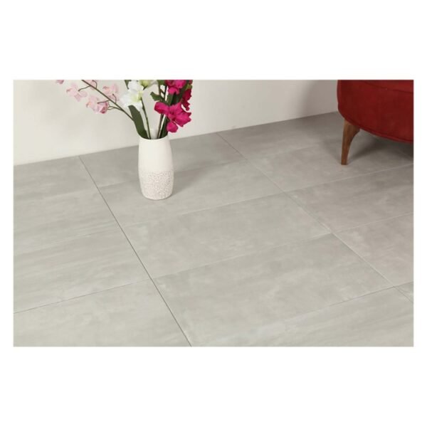 Grunge Matt Light Grey Porcelain Floor & Wall Tile 300 x 600mm