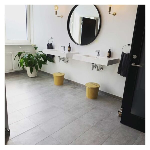 Grunge Matt Grey Porcelain Floor & Wall Tile 300 x 600mm