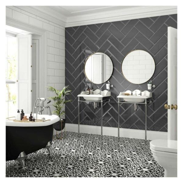 Form Glazed Winter White Ceramic Wall Tile 150 x 400mm