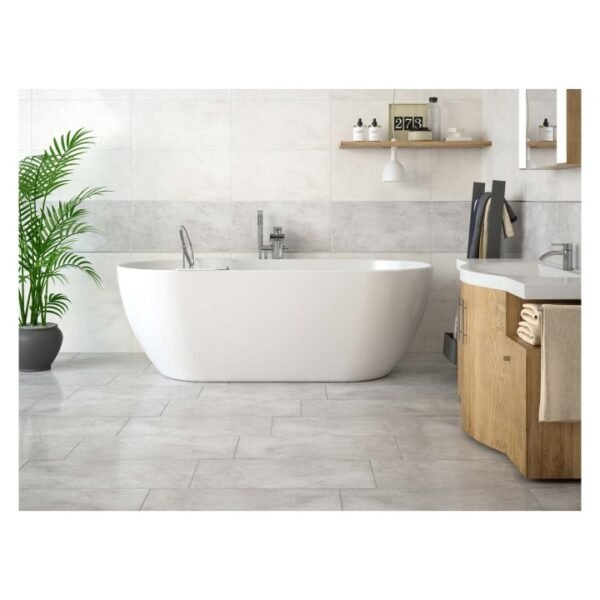 Luxor Polished Grey Porcelain Wall & Floor Tile 295 x 600mm