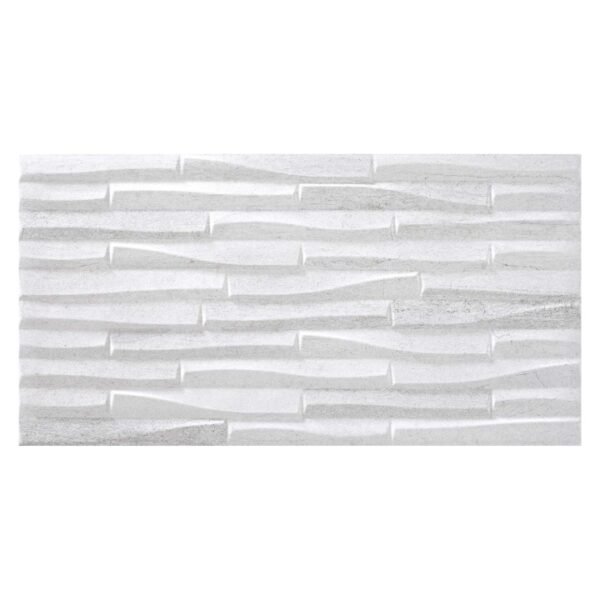 Sunset White Porcelain Decor Wall Tile 316 x 608mm
