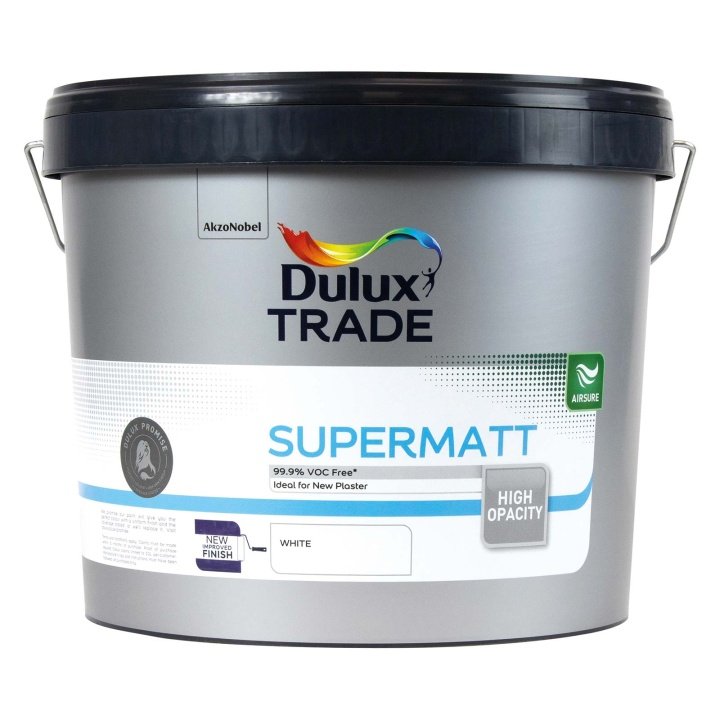 Dulux Trade Supermatt Emulsion White 10L