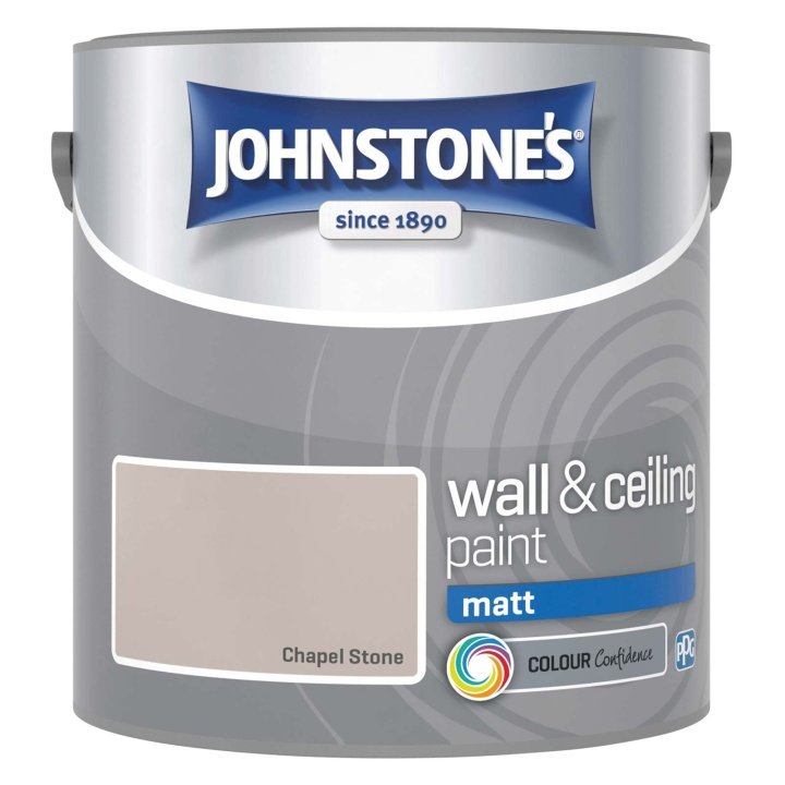 Johnstone’s Vinyl Matt Emulsion Chapel Stone 2.5L