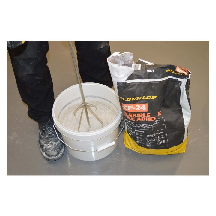 Dunlop CF-24 Flexible Tile Adhesive Grey 20kg